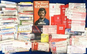 Football tickets & memorabilia, Southampton FC, selection of items approx. 250 match tickets, 1990's