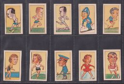 Trade cards, Clevedon Confectionery The Story of the Olympics (set 50 cards) (gen gd/vg)
