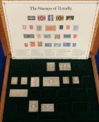 Silver, a presentation box with a part set of hallmarked QE II Silver Jubilee silver stamps (approx.