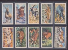 Trade cards, Brooke Bond, Rhodesian issue, Asian Wild Life, (set, 50 cards) (vg)