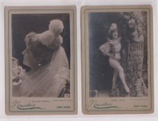 Cigarette cards, USA, National Tobacco Works, Cabinet Pictures (165mm x 105mm), Actresses, Nos 301/