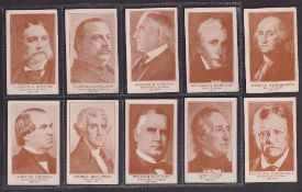 Trade cards, USA, Weber Bros (Onist Milk & Pullman Bread), Presidents of the United States (10/