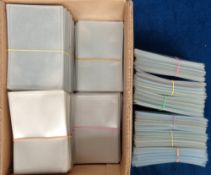 Postcard Accessories, postcard sleeves, approx. 2000 standard sized, pre-loved sleeves (gd)