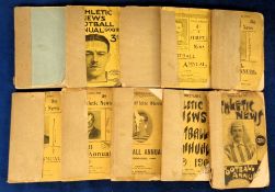 Athletic News Annuals, ten original editions, 1898/9, 1899/1900, 1900/01, 1901/02, 1902/03, 1903/04,