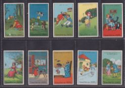 Trade cards, Typhoo, Nursery Rhymes, (set, 10 cards) (one with sl damage to front, o/w gd)