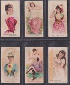 Cigarette cards, USA, Duke's, Popular Songs & Dancers, six cards, 'I couldn't help laughing it