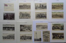 Postcards, Boer War, a collection of 32 cards related to Mafeking South Africa. Cards corner mounted