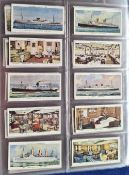 Cigarette cards, 11 sets, Ogden's (4, Ocean Greyhounds, Poultry Rearing 1st, Smugglers, Sea