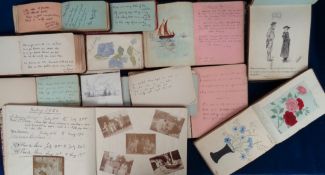 Autograph Books etc, 12 books dating from the first half of the 20thC, to comprise 10 autograph