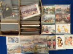 Postcards, a mixed age collection of over 500 cards and letter cards, and a few booklets. Cards