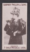 Cigarette card, Phillips, Beauties 'HUMPS' (Phillips front), type card, ref. H222, picture no 9 (gd)
