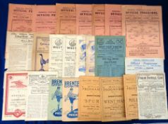 Football programmes, a collection of 150+ mixed London Club Home programmes 1940/50's inc.