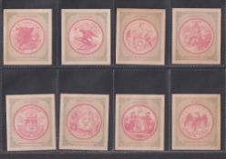 Trade cards, USA, Emblem Printing Co, State Seals, 'M' size, 40 different cards (some with light