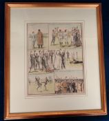 Rugby Football engraving, 'The Māori Football Team; First match at Richmond, Oct 3 - Against the