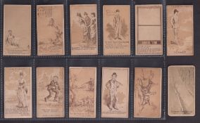 Cigarette cards, USA, Kinney, Magic Changing Cards (12/50) (most with faults, fair/gd) (12)