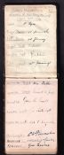 Bolton Wanderers FC, original autograph album from the 1920's, owners name & address to inside