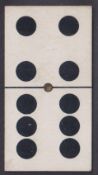 Cigarette card, Wood Bros, Dominoes, type card 6/4 (gd) (1)