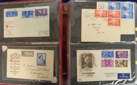 Stamps, GB KGVI-QEII collection of first day covers to include 1948 Silver Wedding, 1949 UPU, 1953