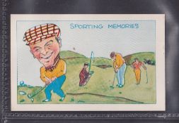 Trade card, Clevedon Confectionery Sporting Memories, type card no 6, Ben Hogan Golf (slight
