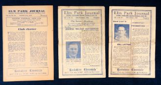 Football programmes, Reading Reserves v Tottenham Reserves, three, 1940's issues, 25th December 1946