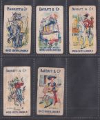 Trade cards, Barratt's, five cards, Coronation Visit to India, 1911 (3), Hunting, The King's Ship