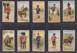 Cigarette cards, Godfrey Phillips Types of British Soldiers M651-M675 (set 25 cards) (gd)
