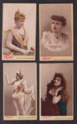 Cigarette cards, USA, Buchner, Actresses, 'X' size, printed blue back, 'Finest or Bravest'