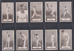 Cigarette cards, Gallaher Famous Cricketers (set 100 cards) including W G Grace (number 1 fair