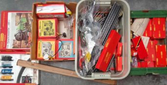 Model Railway, a large collection of Hornby items to include Flying Scotsman Set 508, R258 LMS 4-6-2