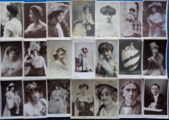 Postcards, Theatrical, a selection of approx. 120 actors to include Ellaline Terriss, Hilda