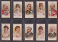 Cigarette cards, Taddy, Royalty Series (set, 25 cards) (some with slight edge knocks, mostly gd/vg)