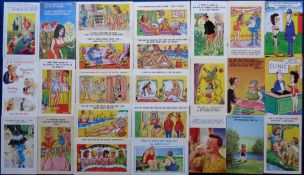 Postcards, Comic, a collection of approx. 300 cards to include Tom Browne, McGill, Pedro,