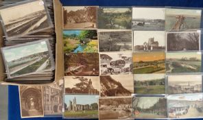 Postcards, a mixed age collection of over 600 cards, the majority Wiltshire and Somerset inc.