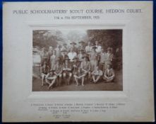 Scouting, Photograph, 'Public Schoolmasters' Scout Course, Hendon Court 11th to 15th September