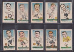 Trade cards, Kiddy's Favourites Popular Footballers 51/52 (missing number 52), staple holes as