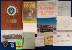 Military, Christmas Island, a unique collection of items directly from the family of a Senior