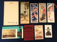 Tobacco advertising, Player's, selection of 9 advertising items inc. Blackpool Rugby League