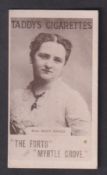 Cigarette card, Taddy, Actresses, Collotype, type card, Miss Mary Davies (gd) (1)