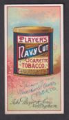 Cigarette card, Player's, Advertisement Card, Player's Navy Cut Tobacco Tin (Navy Cut back) (vg) (