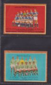 Trade cards, A&BC Gum unmarked Scottish Football Checklists (2), 1964-65 green backs 1-44 (gd/vg), &