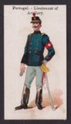 Cigarette card, Wholesale Tobacco, Armies of the World, type card, Portugal - Lieutenant of the