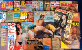 Glamour magazines, a collection of approx. 50 adult glamour magazines, mostly 1980's onwards,