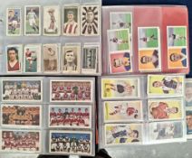 Cigarette & Trade cards, Sport (mainly football) collection in plastic sleeves, part sets & odds
