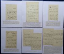 Lieutenant -General Baden-Powell, 9 hand written letters signed BP and sent to Dulcie (Dulce)