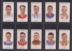 Cigarette cards, 3 sets, Carreras Footballers (75 cards Small Titles), Hill Famous Footballers