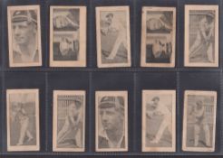Trade cards, Australia, Allen's, Bradman's Records (Grey-black on thin board) (set, 32 cards) (