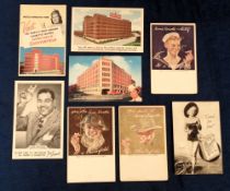 Tobacco advertising postcards, USA, Chesterfield Cigarettes, a collection of 8 advertising postcards