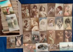 Postcards, Subjects, a selection of approx. 600 cards to include social history, war damage,