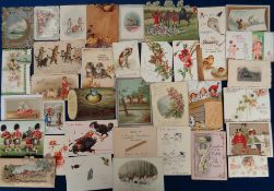 Ephemera, Greetings Cards, a selection of approx. 300, late 19th to early 20thC cards to include