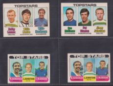 Trade cards, A&BC Gum unmarked Scottish Football Checklists (4), 1969-70 blue backs 2nd series 42-75